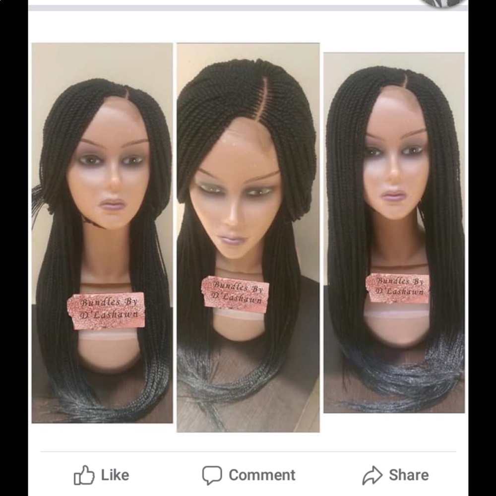 2 layer braided wig